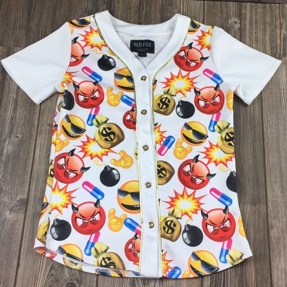 Red Fox designed in USA PLUG Shirt Fun Print Sz. S - Picture 5 of 8